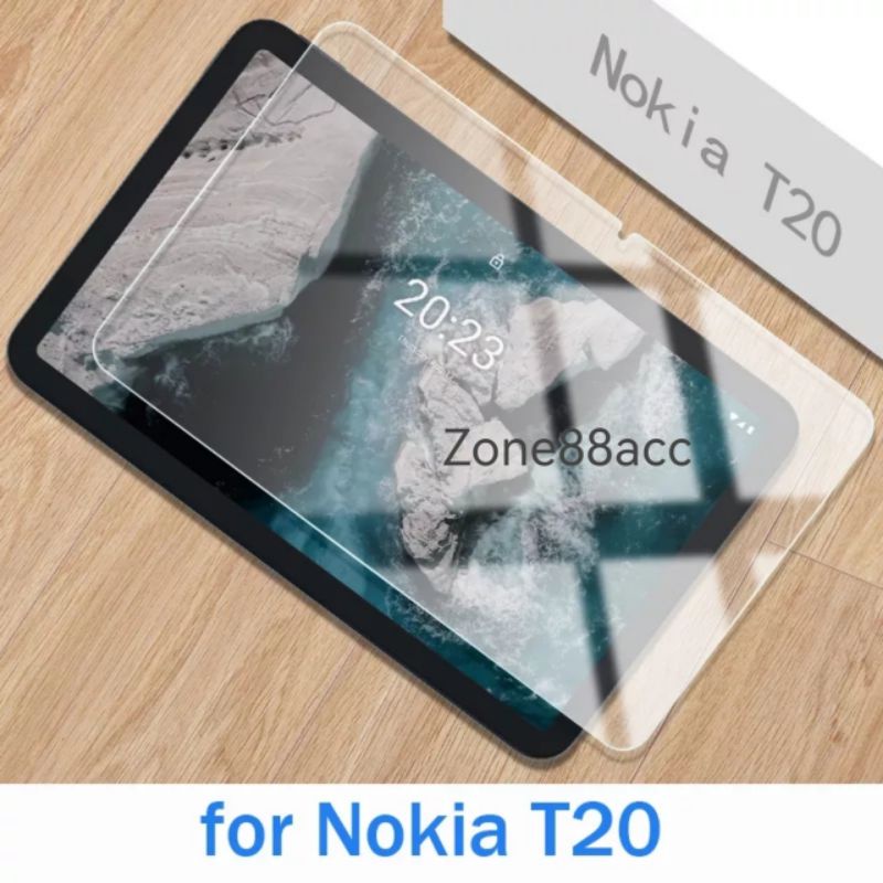 Antigores Tempered glass Nokia T20 2021 10.4 inch Screen Guard protector TG Bening kaca Transparan Pelindung Layar tablet tab