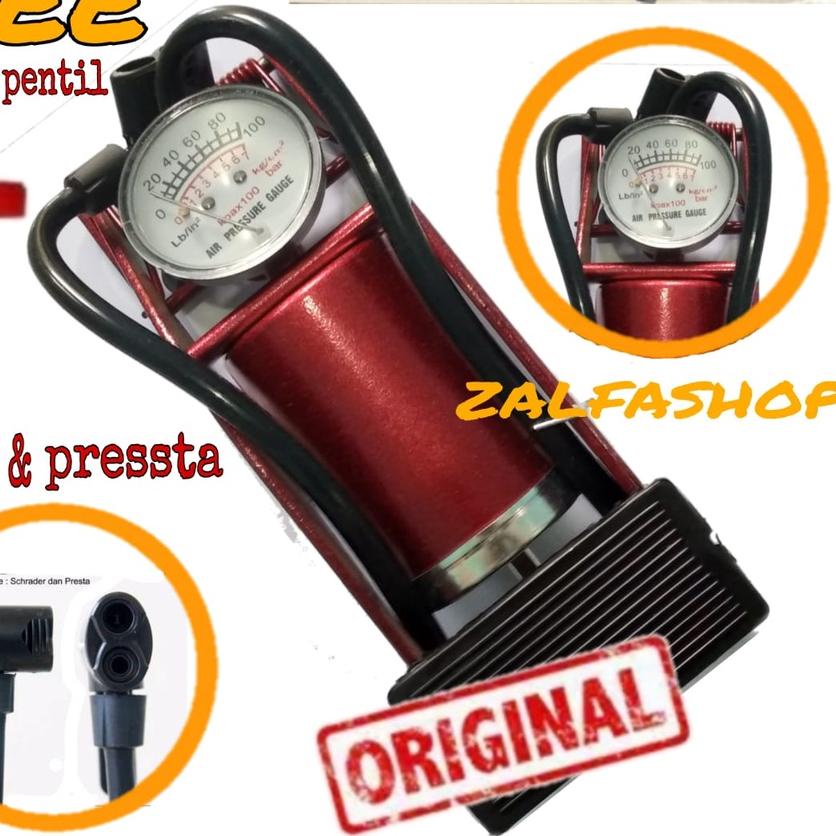 Pompa Injak Ban/pompa angin sepeda/mobil motor atau balon