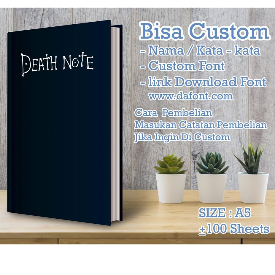 

[KODE 96C0E] Notebook Custom_DEATH NOTE_A5_GRID#DOTTED#LINE#POLOS