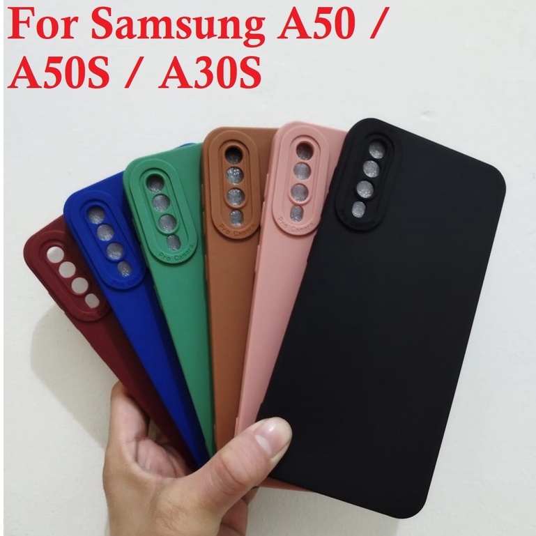 Case Samsung A50 A50S A30S Case Softcase MACARON CAMERA PROTECTION Case Casing Hp Samsung A50 A50S A