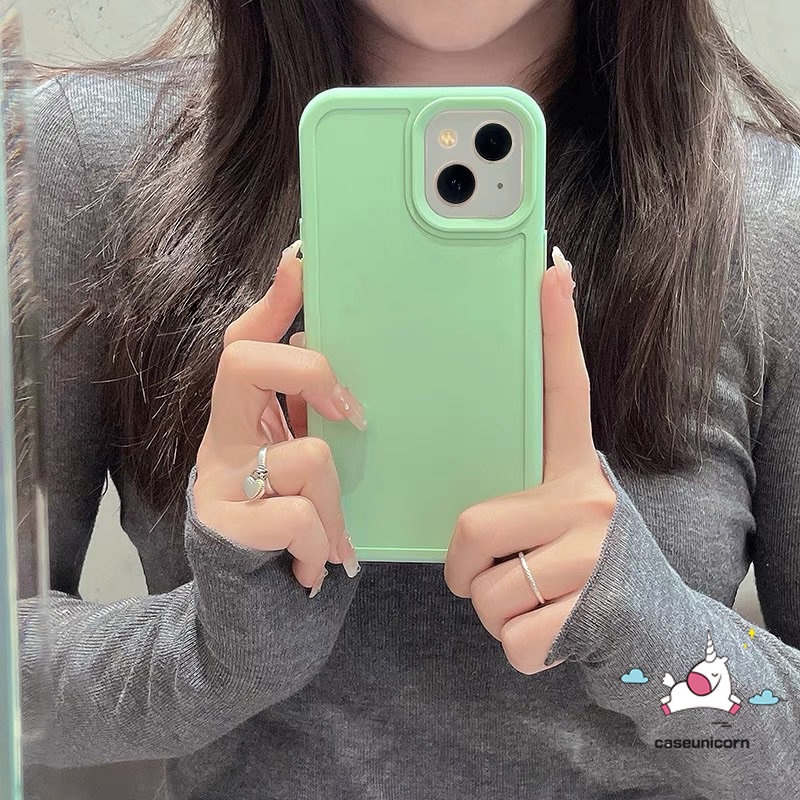 Casing Soft Case Matte Warna Macaron Untuk iPhone 11 7plus XR 8plus 14 13 11 12 Pro MAX X XS MAX 7 8 Plus