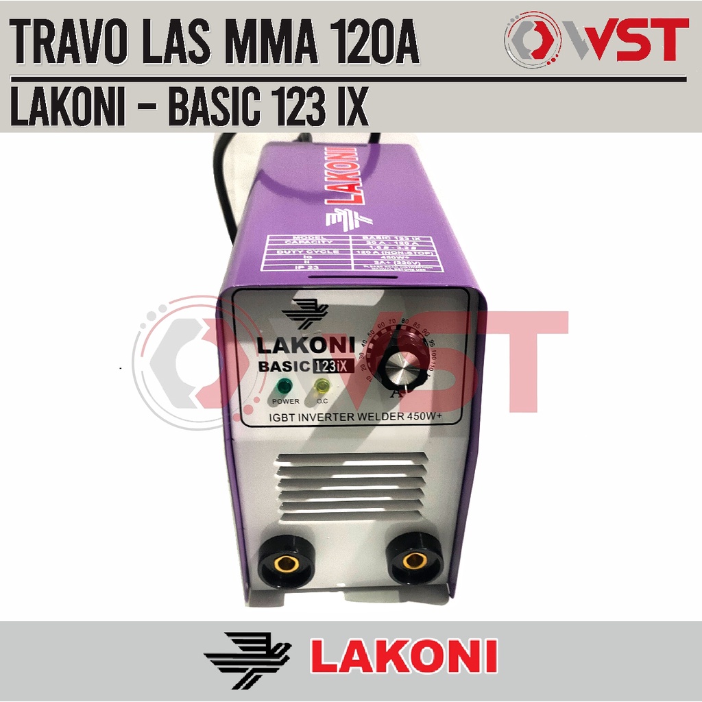LAKONI Travo Las Basic 123 IX / 123IX / Mesin Las Lakoni 450watt 450W