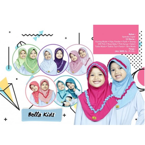 Lucu Jilbab Anak Elthof Bella Kids Murah