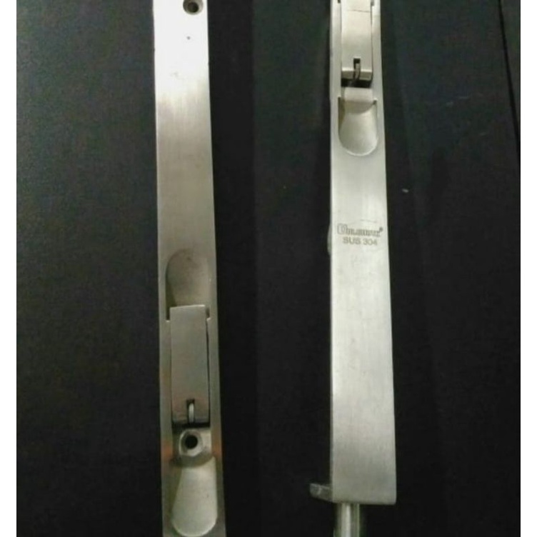 grendel tanam pintu rumah / slot tanam pintu double / flush bolt 24 inch solid stainles steel