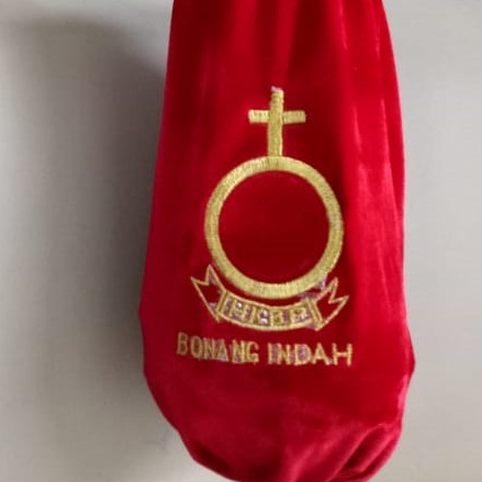 Custom Patch Bordir Tambalan Logo Gambar Kantong Persembahan Gereja Kolekte Pelean Pundi Tanggu