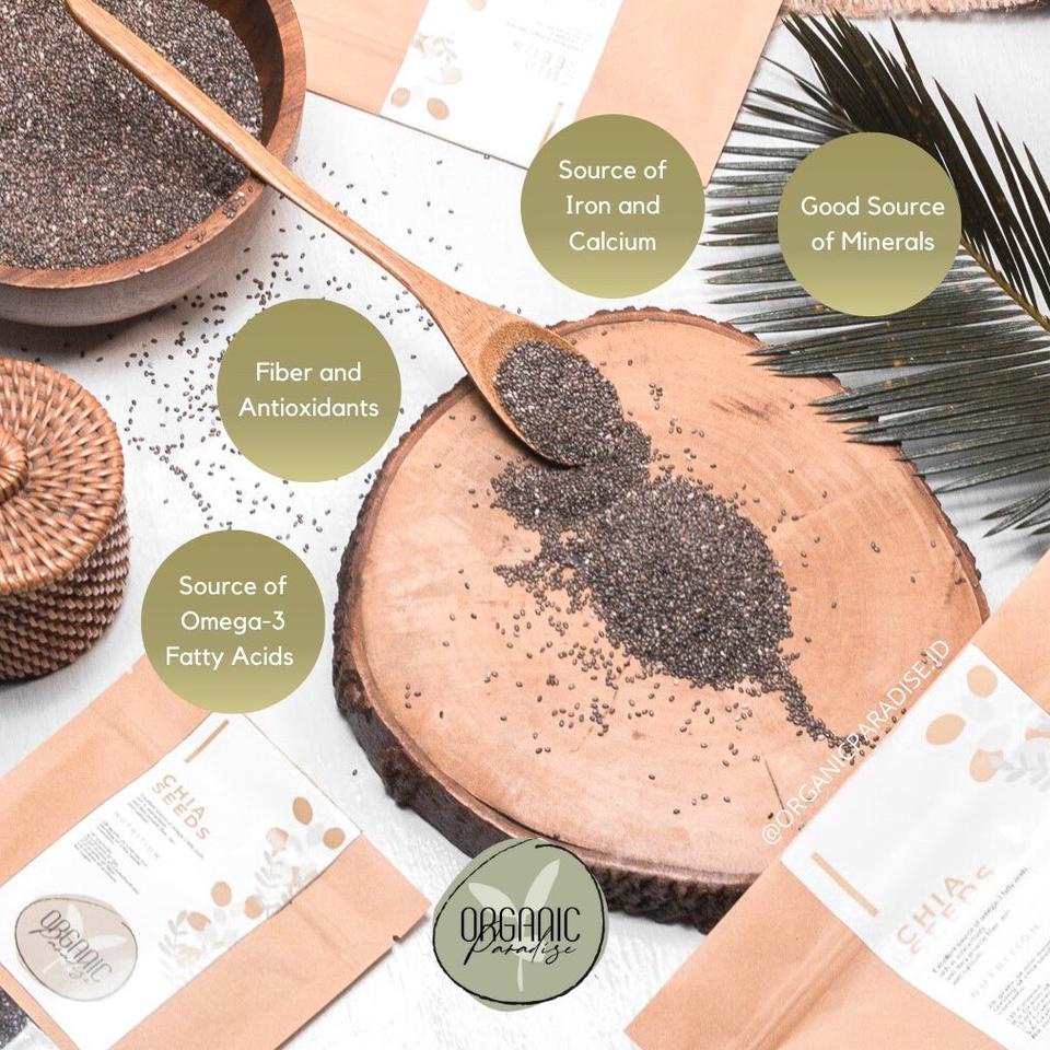 

Dijual--Black Chia seed 1 KG Premium Organic Paradise