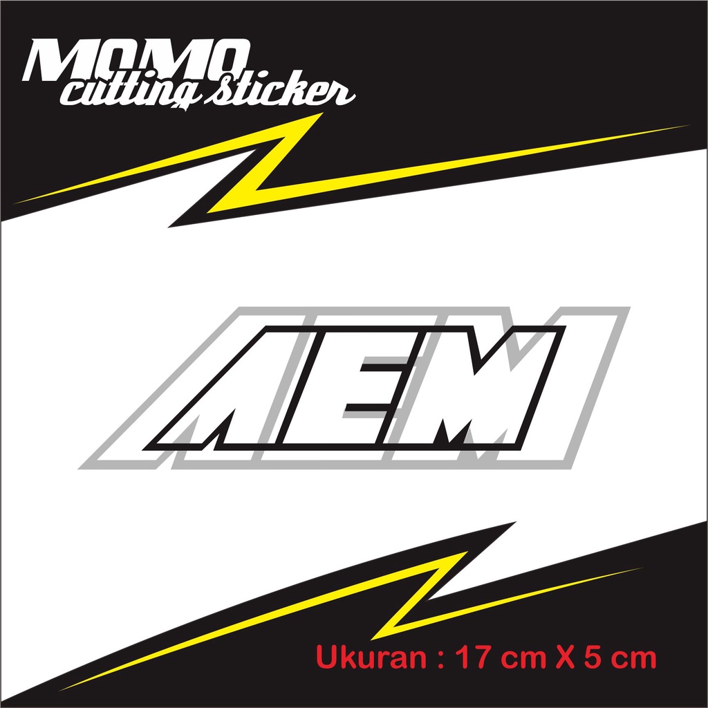 AEM Polos Cutting Sticker Mobil
