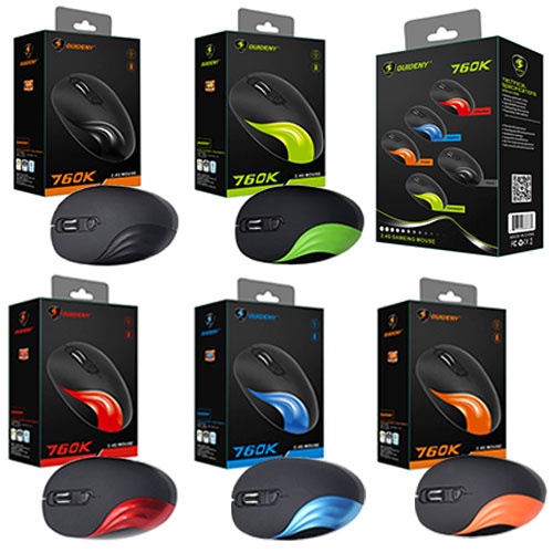 Mouse Wireless Gaming Ergonomic Silent Click Elegan