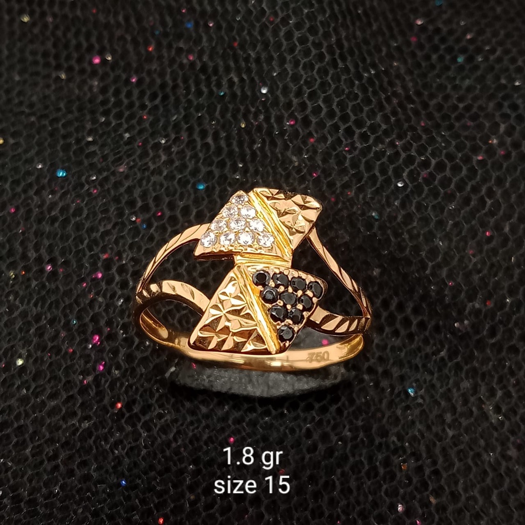 Cincin emas 17K - 1.8 gr kadar 750 - 3749