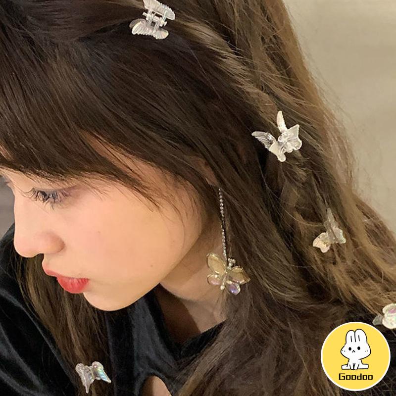 COD Mini Jepit Rambut Kupu-kupu Klip Rambut Korea Transparan Klip Aksesoris Wanita -Doo