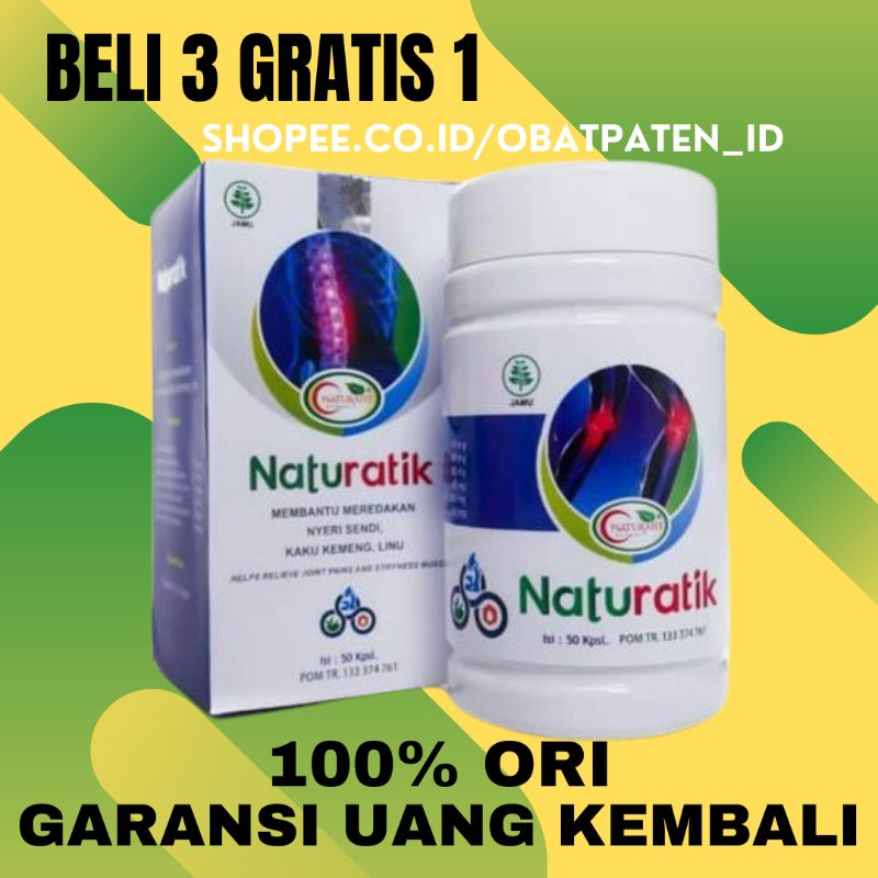 Jual Naturatik Obat Asam Urat Asli Herbal Untuk Nyeri Sendi Kaki Lutut