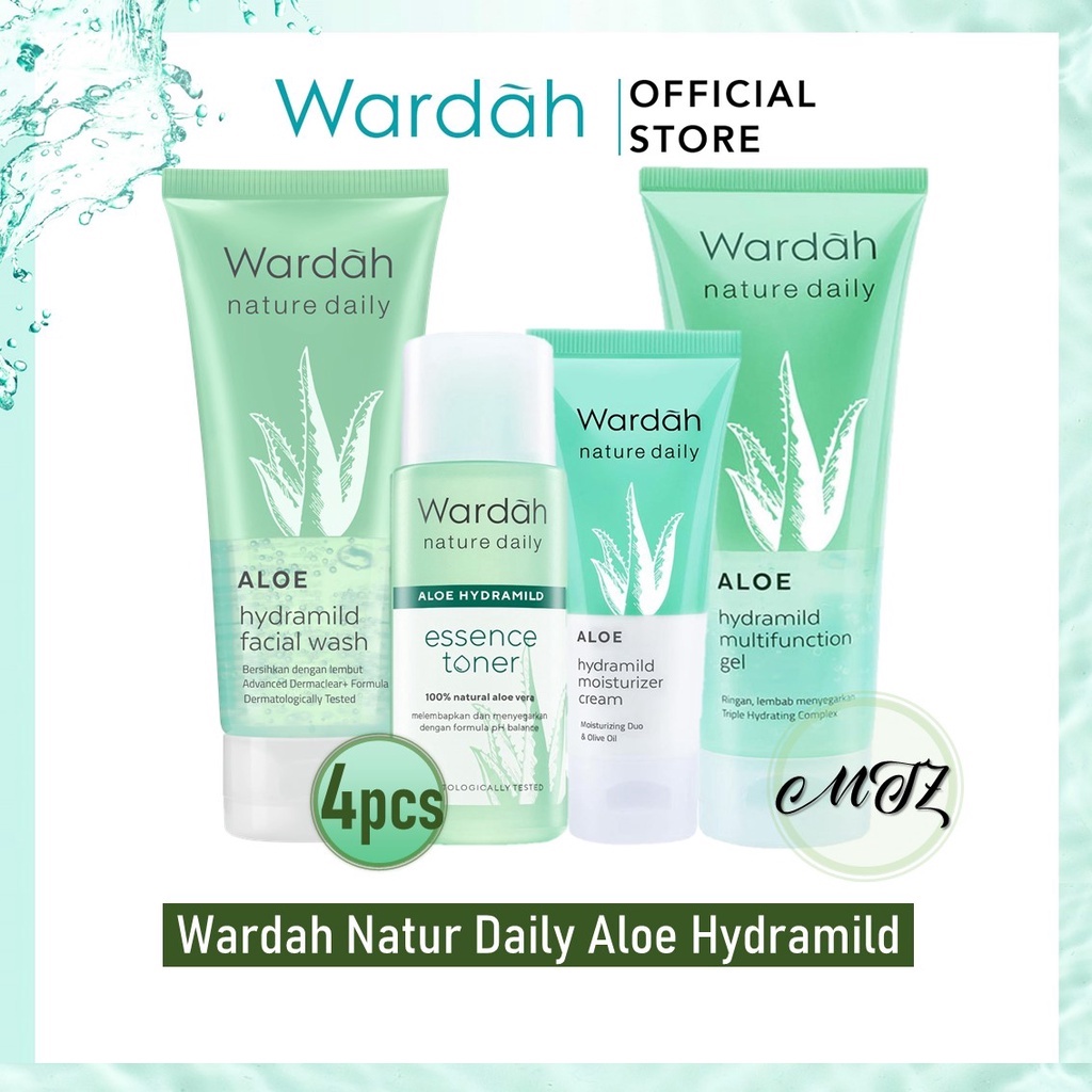 Wardah Nature Daily Aloe Hydramild / Paket Wardah Nature Daily Aloe Hydramild