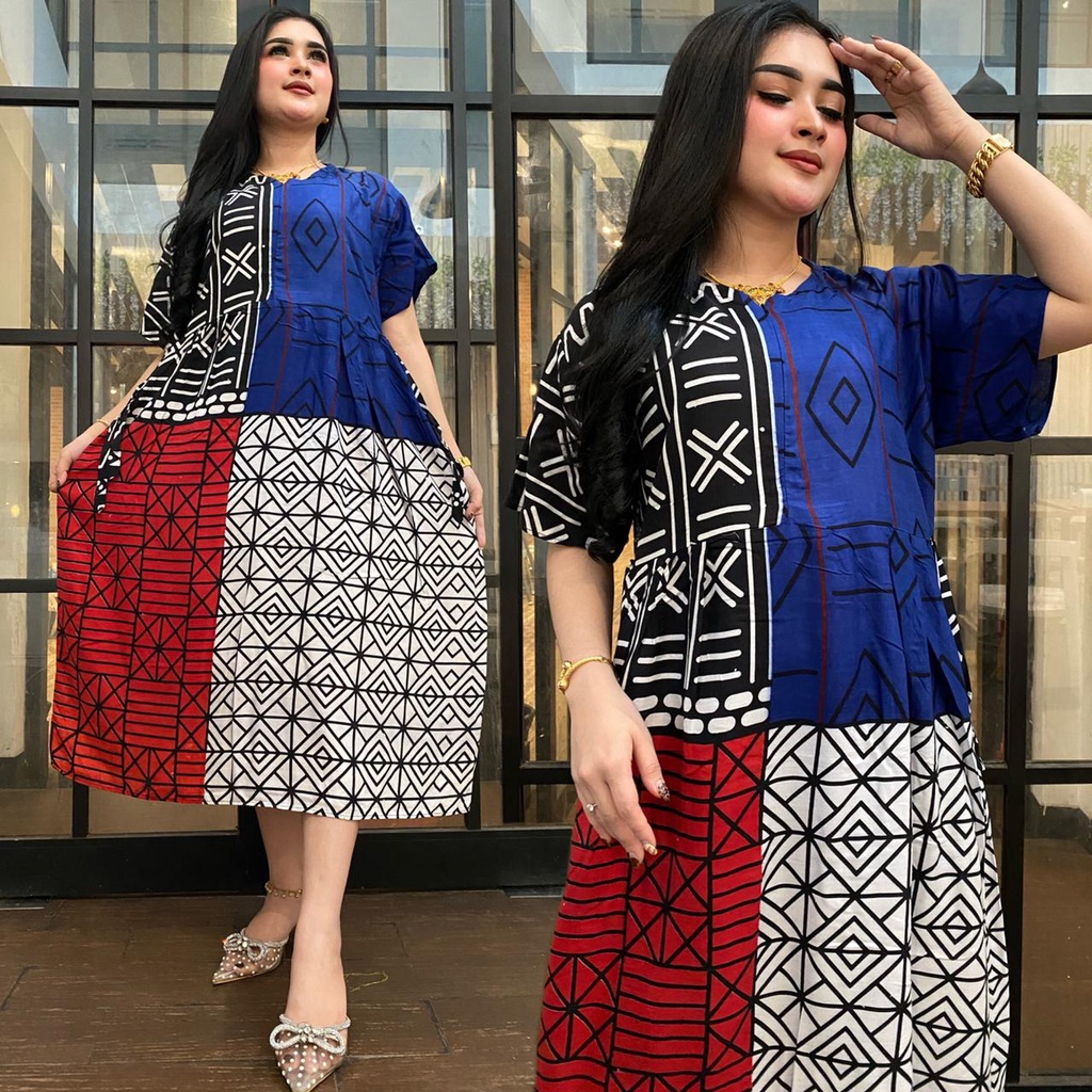 DRESSS CHIBI ROMAWII branded kancing rayon daster arab rayon