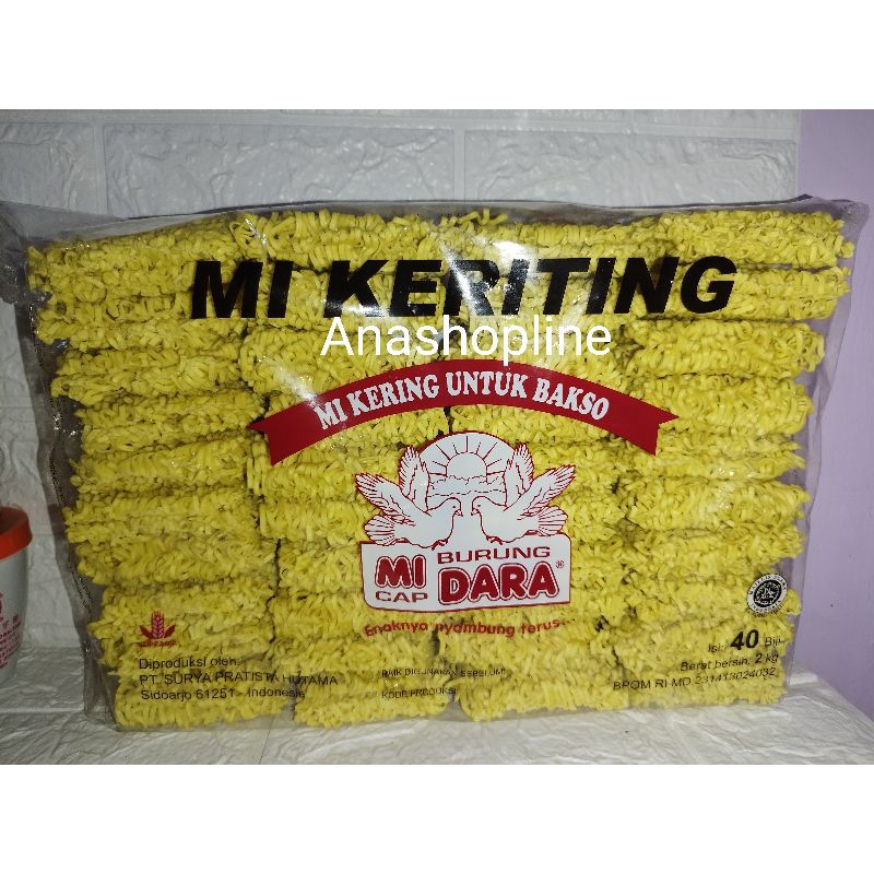 

Mie Keriting Burung Dara 2kg / noddle