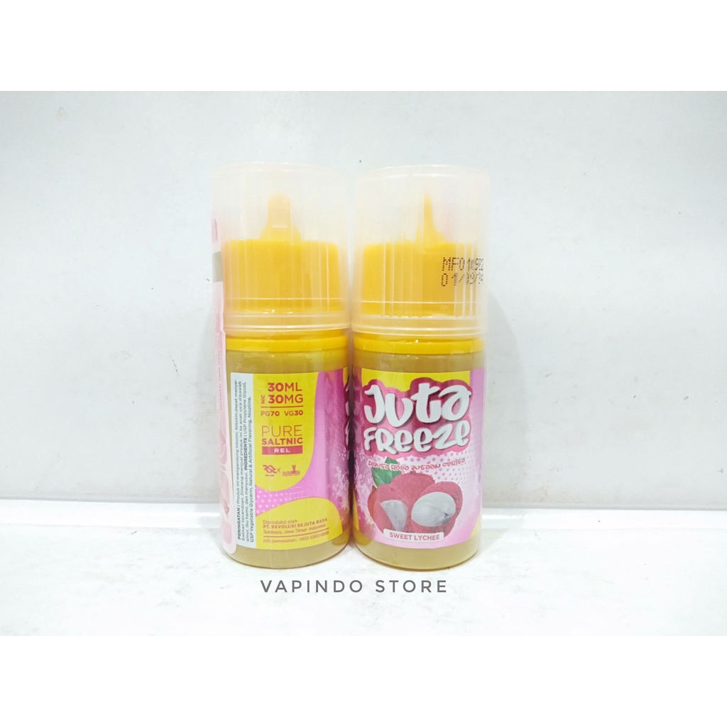 NIC 30MG JUTA FREEZE SWEET LYCHEE SALT 30ML SALTNIC BY RSR BREW LIQUID