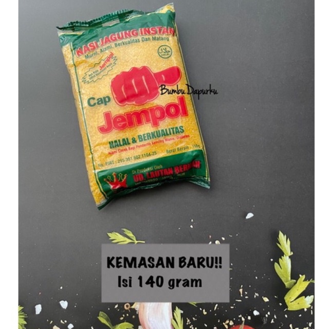 (1pc x 140gr) NASI JAGUNG BERAS JAGUNG INSTANT CAP JEMPOL (MPOK)