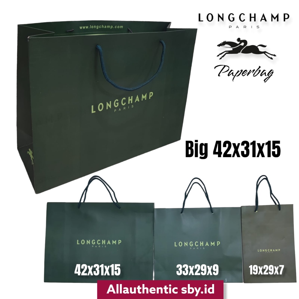 

PAPERBAG LC SMALL MEDIUM BIG GREEN READY STOCK