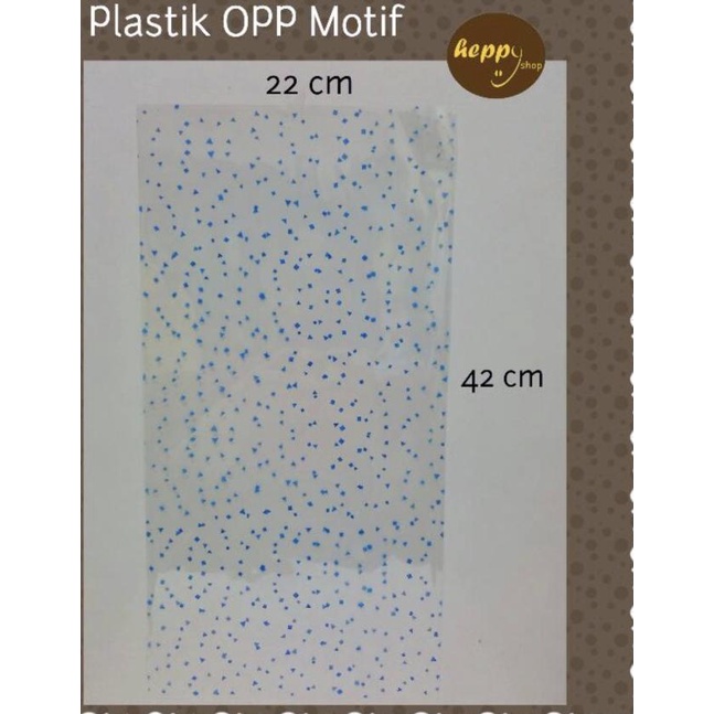 

Plastik OPP Motif 22x 42 Plastik Bingkisan Ultah ISI 50 PCS