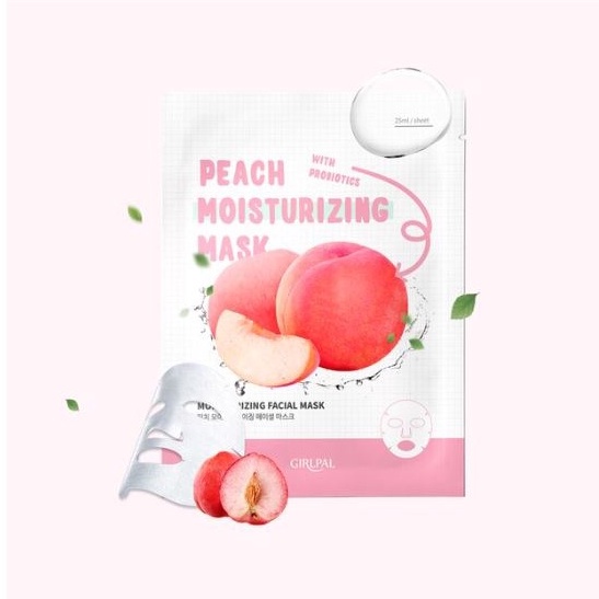 (READY) GIRLPAL Brightening Moisturizer Facial Mask - Peach