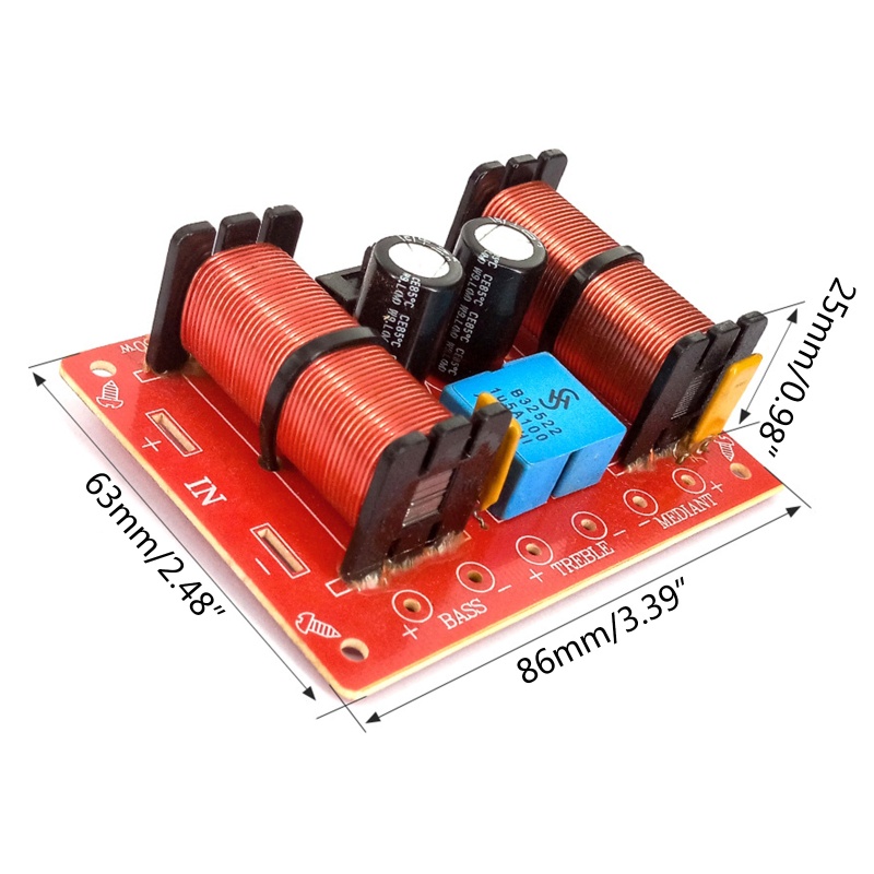 Bt Papan Penyekat Frekuensi Speaker Crossover Filters Module Board Untuk Perbaikan DIY