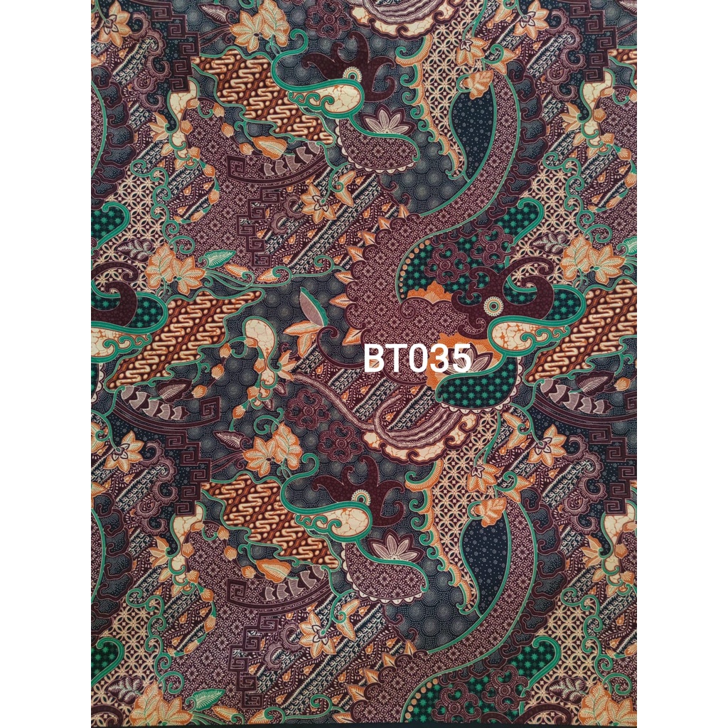 BT 035 kain batik terbaru jual meteran rollan harga per setengah meter  happychild