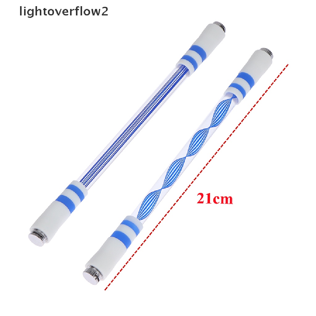 (lightoverflow2) Mainan Fidget Spinner Anti Stress Bentuk Pulpen Dengan Lampu Menyala Untuk Anak / Dewasa