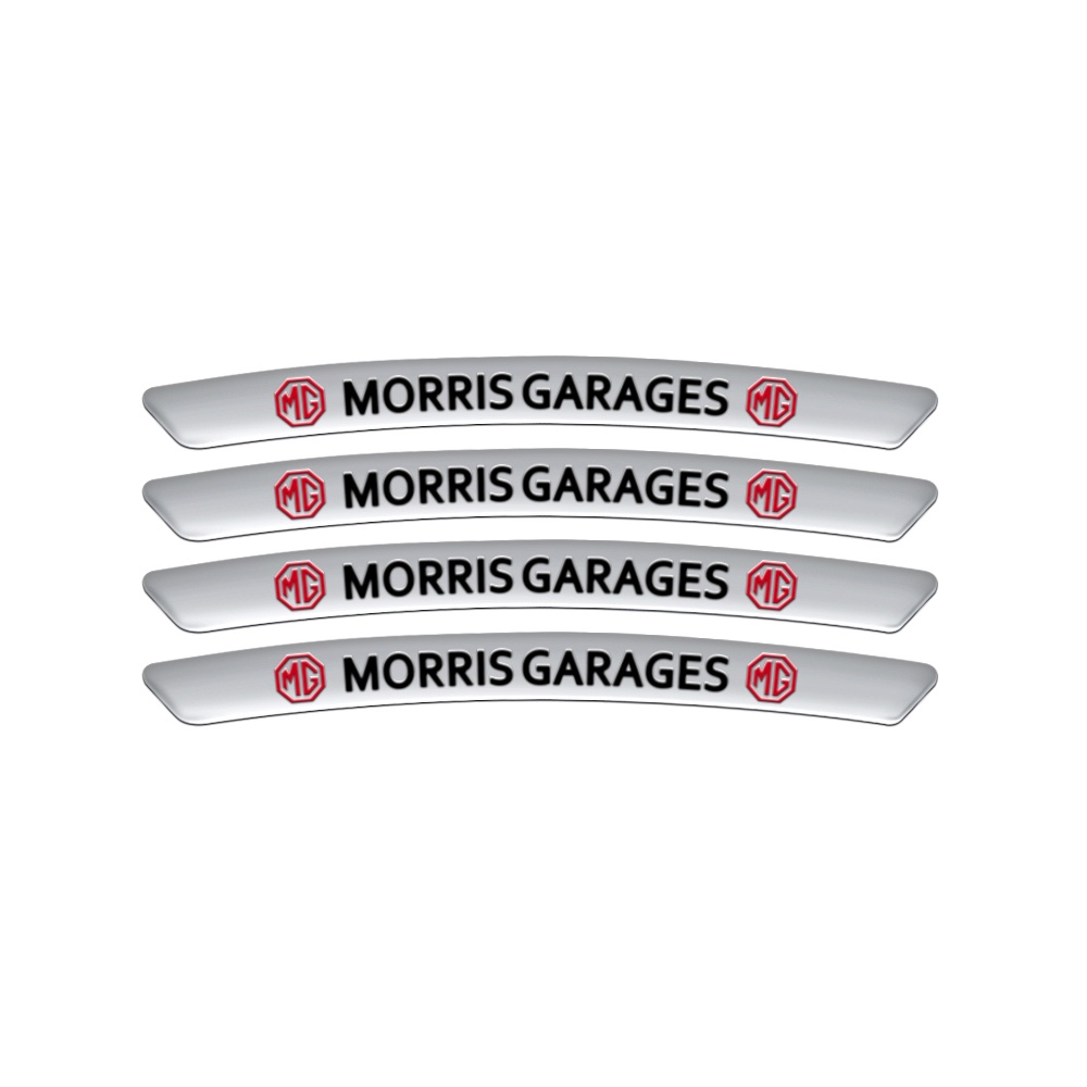 4pcs Stiker Velg Mobil Bahan Aluminum Untuk MG HS ZS 5 6 350 Tf Express ZR MGF GS X-Power Gundam