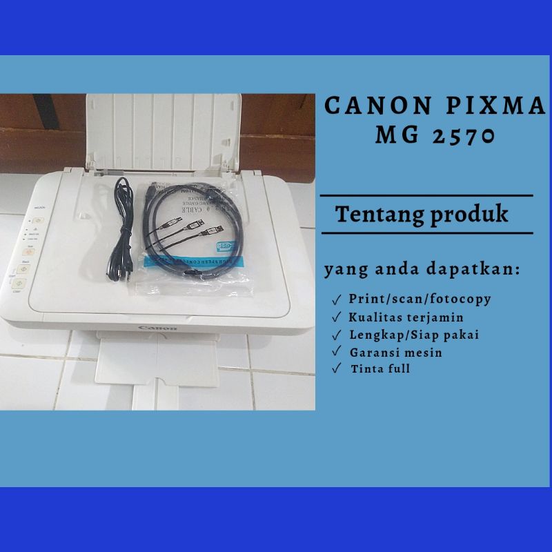 canon mg 2570 (printer+scan+fotocopy)