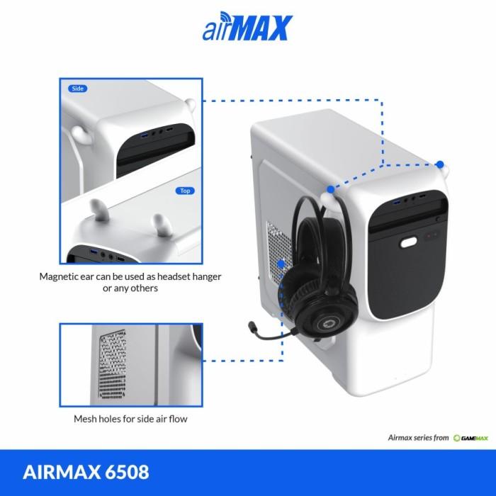 Casing Casing Komputer Gamemax Cute Rabbit Matx Airmax 6508 - Pc Case