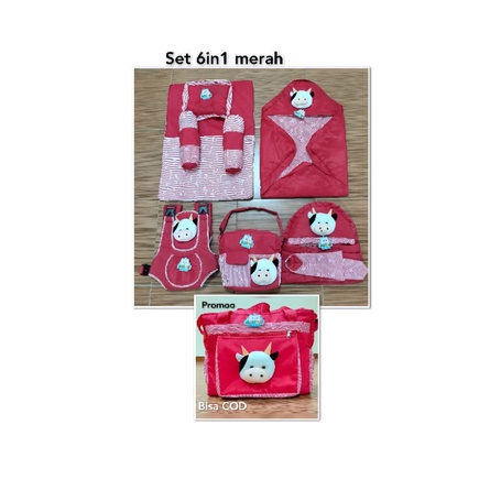 TERMURAH !!! SET PERLENGKAPAN BAYI (PAKET HEMAT 6 IN 1) BONUS 1 SET SARUNG TANGAN KAKI BAYI