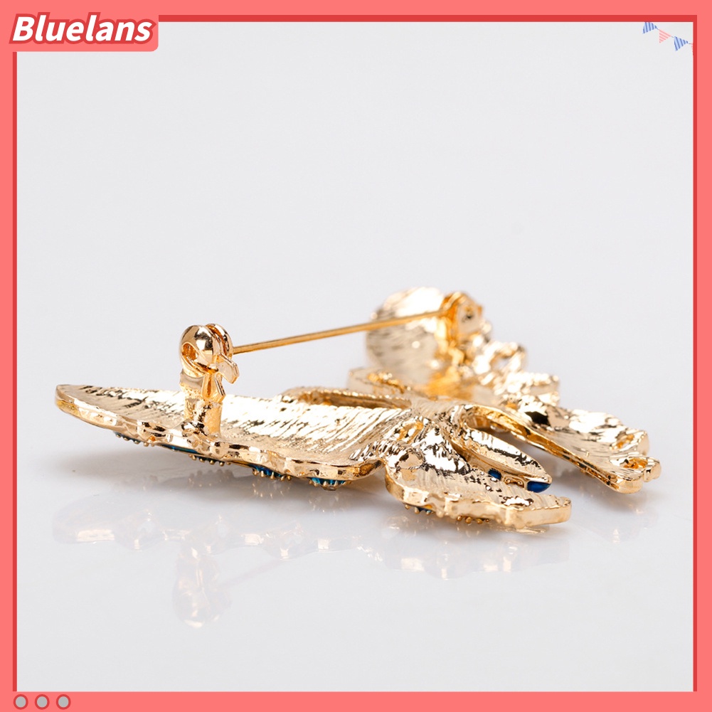 Bluelans Butterfly Rhinestone Colorful Metal Lapel Brooch Pin Fashion Jewelry Women Gift