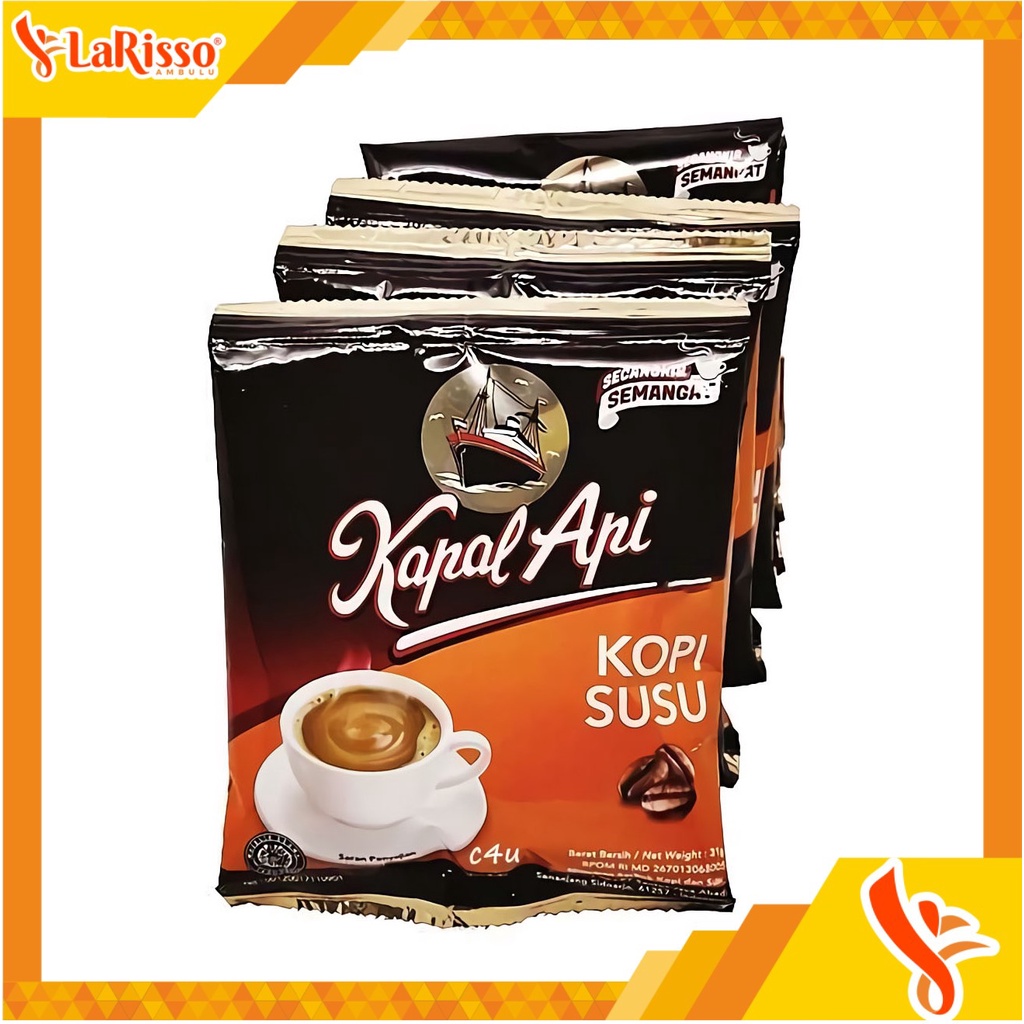 

KAPAL API KOPI INSTAN SACHET KOPI SUSU 10X31GR