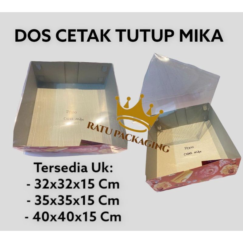 

[10PCS] RATU | Dos DUPLEX CETAK TUTUP MIKA Tinggi 15 CM Box Kardus Kotak Hampers