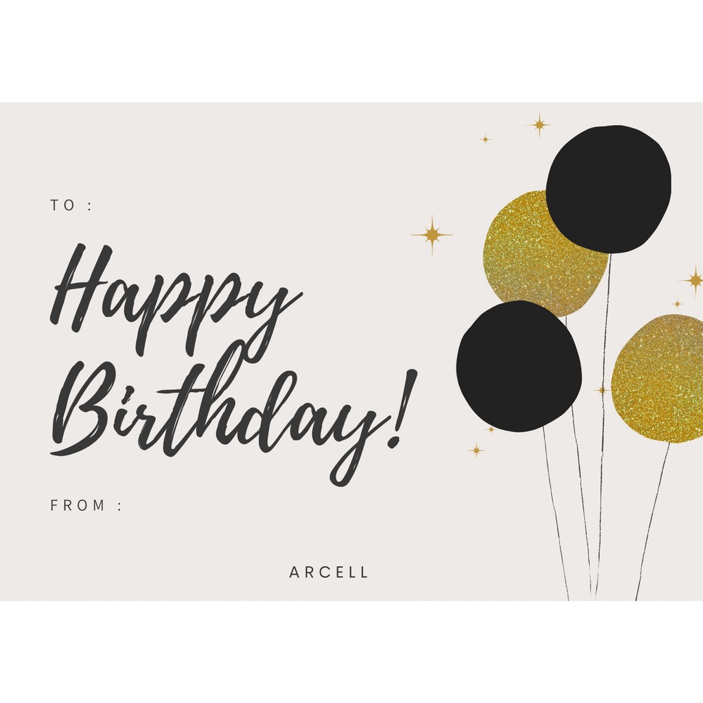 ARCELL - WISH CARD (additional) kartu ucapan