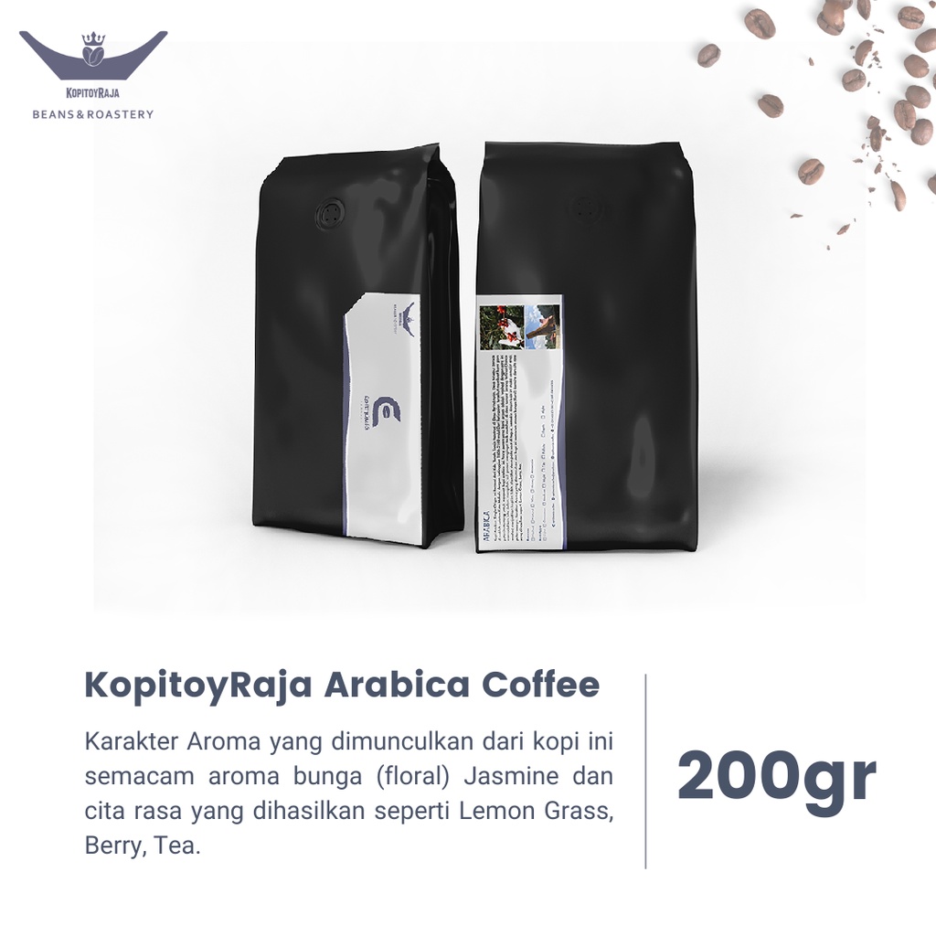 

Kopitoyraja Coffee Biji Kopi Bubuk Arabica Perindingan Toraja 200 Gram