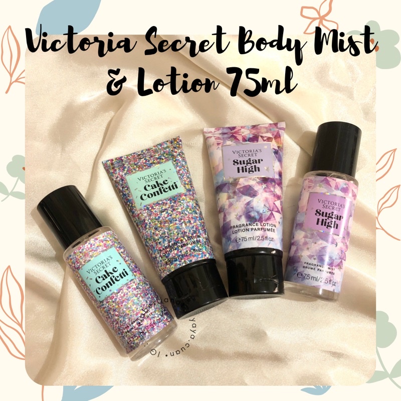 Victoria Secret Body Mist Lotion VS Travel Size 75ml Parfum Branded Parfum Wanita Victoria Secret Su