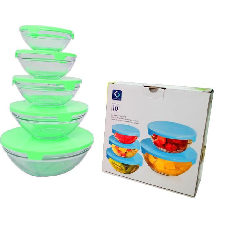 Harga Bersahabat Kimglass Imperial Bowl Set 5in1  Ori / Mangkok Beling Bahan Tebal