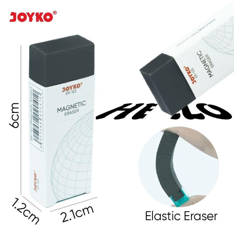 

JOYKO Magnetic Eraser ER-122 Penghapus Pensil Bermagnet Setip Ujian Warna Hitam Ecer