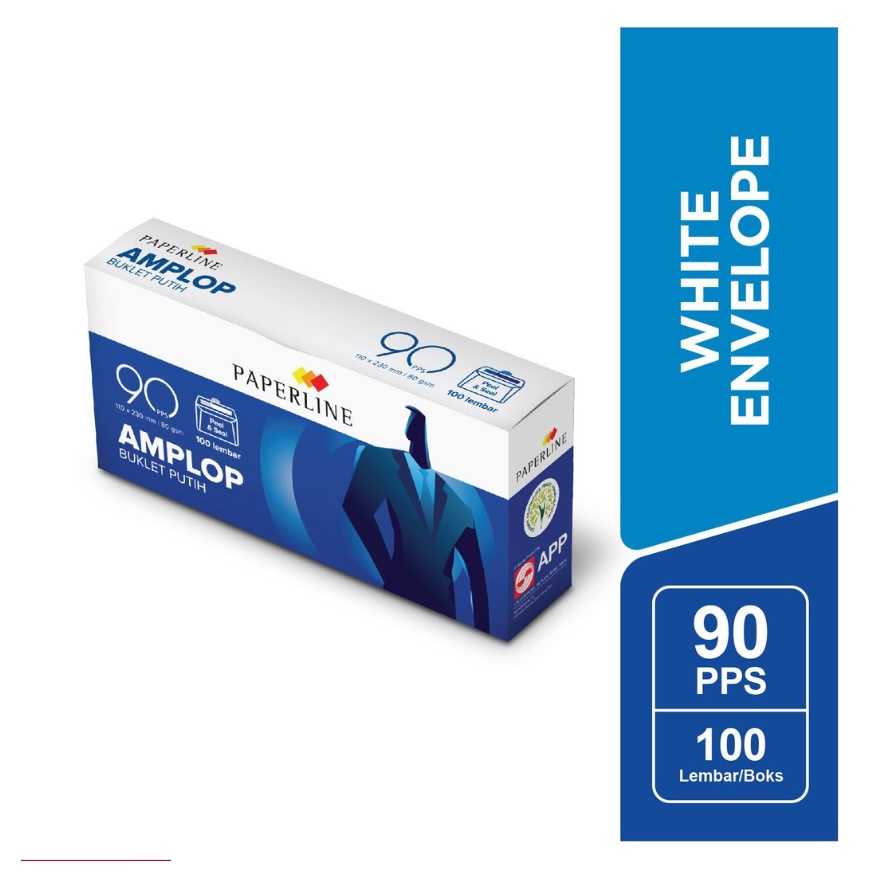 

Amplop Paperline Putih Polos 90 PPS Cabinet Dengan Lem / Seal Pengaman