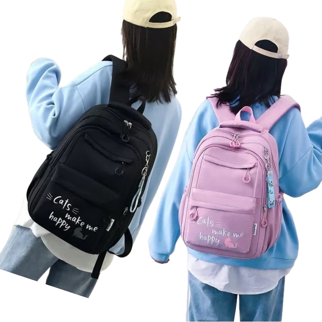 tas sekolah anak perempuan backpack sekolah anak tk sd smp sma kuliah Tas Ransel Anak Cats Girl