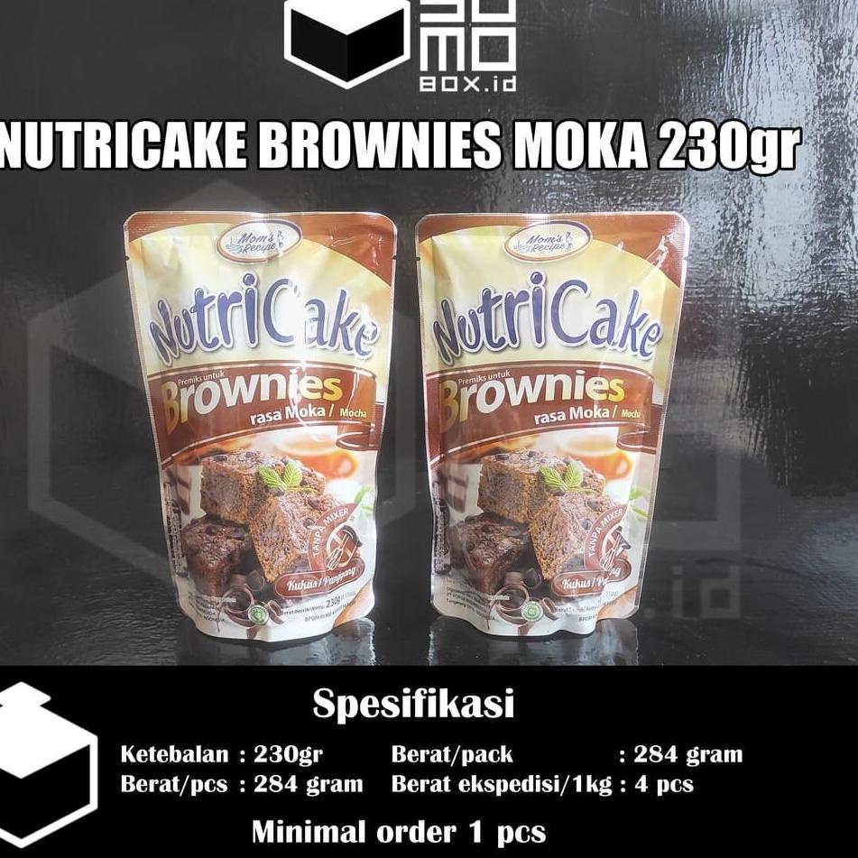 

Dapatkan--Nutricake Brownies Red Velvet / Moka / Coklat / Keju / Tepung Instant Brownie 230gr