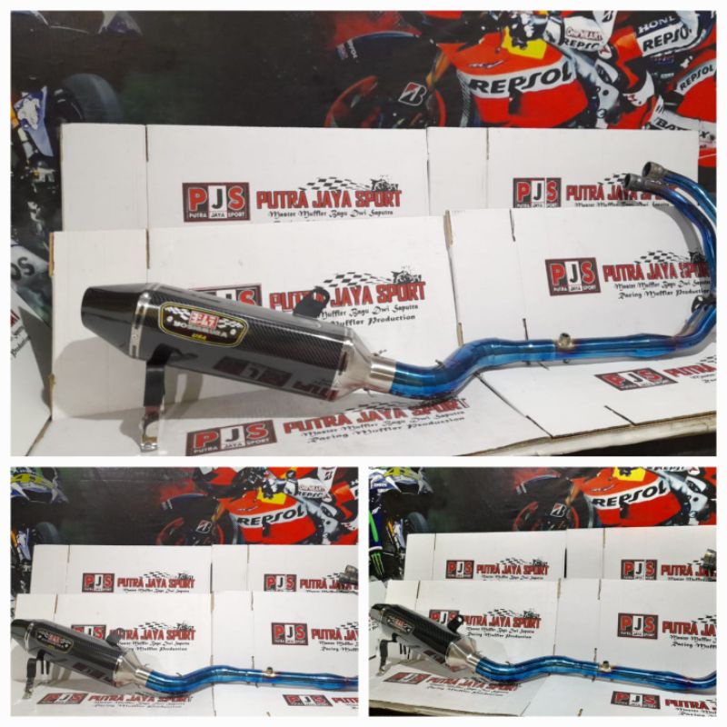 knalpot yoshimura full system pnp for cbr250rr, ninja fi,r25 dll