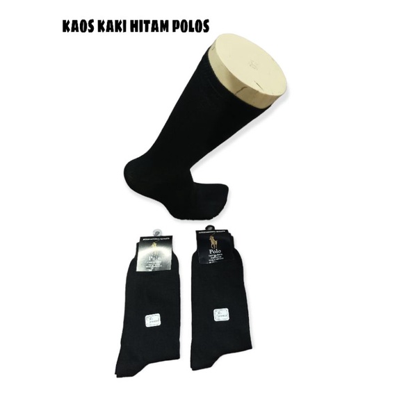 1 Lusin Kaos Kaki Hitam Polos Dewasa || Kaos Kaki Kerja Pria || Kaos Kaki Kantoran Panjang