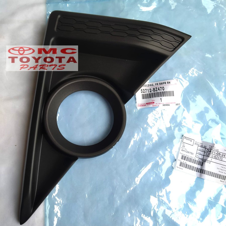 Garnish Cover Tutup Fog Lamp Foglamp Kanan Agya Ayla New 52712-BZ470