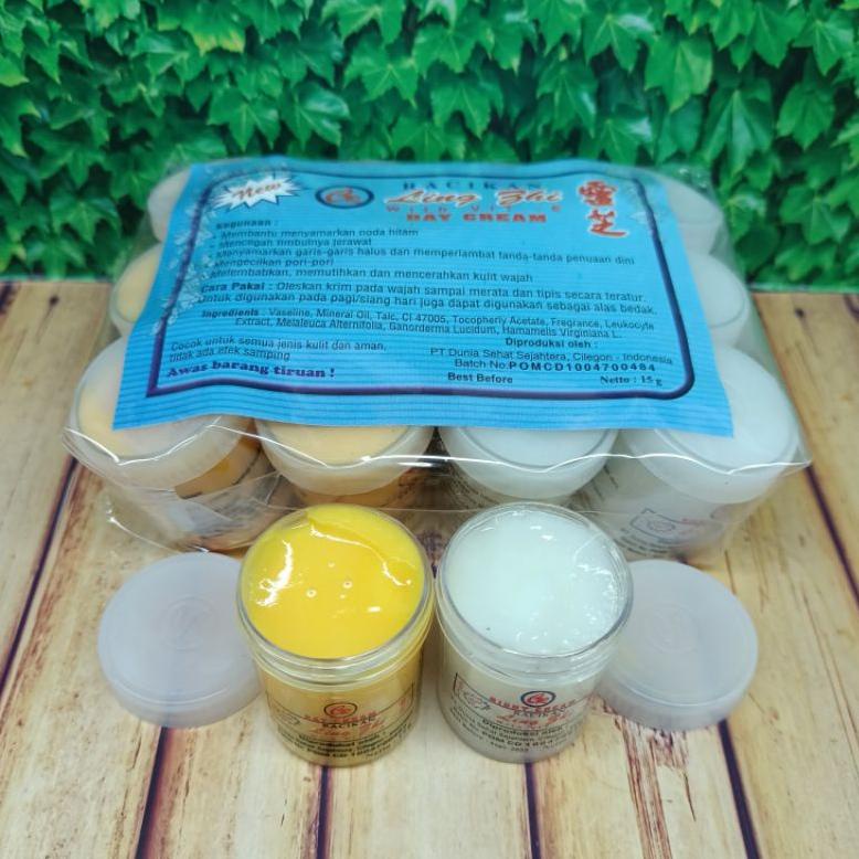 KIRIM HARI INI CREAM LING ZHI / lingzhi Original / LING ZHI cream Malam Dan Siang 12 Pcs (ART. 034)