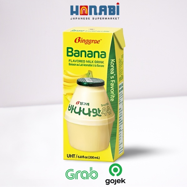 

Binggrae Banana Flavored Milk Drink 200ml - Minuman Susu Rasa Pisang Made In Korea