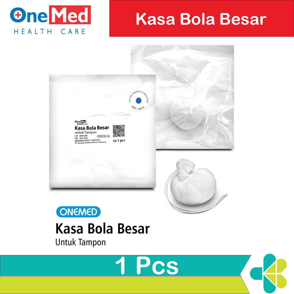 Kasa Bola Besar Steril Untuk Tampon OneMed Isi 1 Pcs