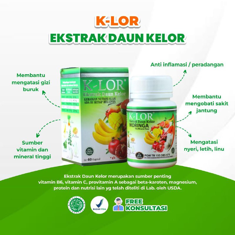 

extract daun k lor / daun kelor buat mata minus dan jantung