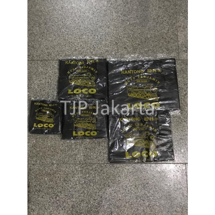 

Kantong Plastik Kresek Loco Tebal Hitam 500 gram ukuran 17 - 40