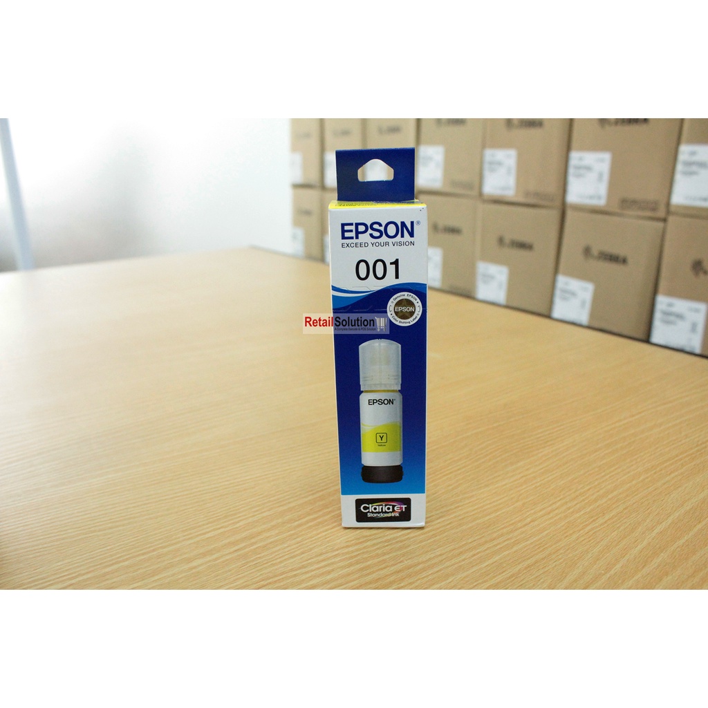 Tinta Epson 001 Yellow Original - Tinta L4150 L4160 L6160 L6170 L6190